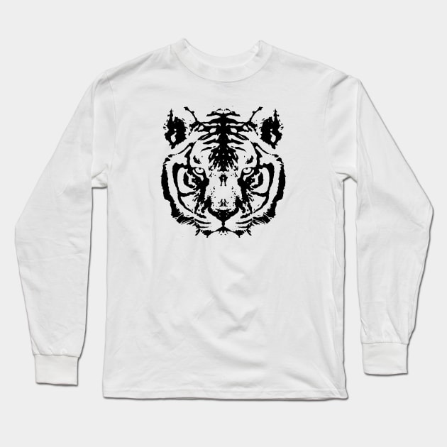 Regular White Tiger Long Sleeve T-Shirt by nickbeta